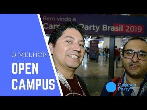 Área Open da Campus Party Brasil 2019, com Rafael Mota, do Inteligência Móvel