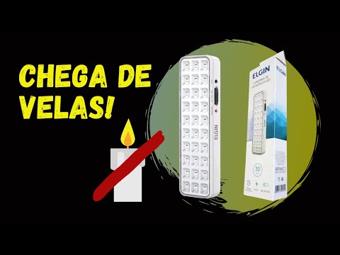 Não fique mais no escuro quando a luz acabar - Luminária de Emergência de LED Elgin