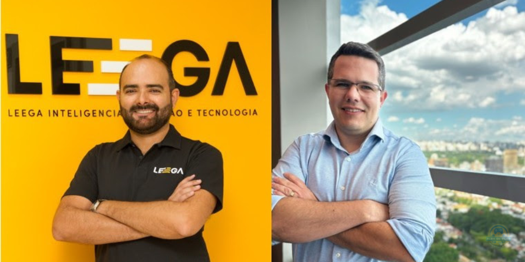 À esquerda, Karlos Silva, diretor de Parcerias da Leega, e à direita, Diego Caxito, diretor de Tecnologia da Casas Bahia
Fotos / divulgação: Leega e Casas Bahia