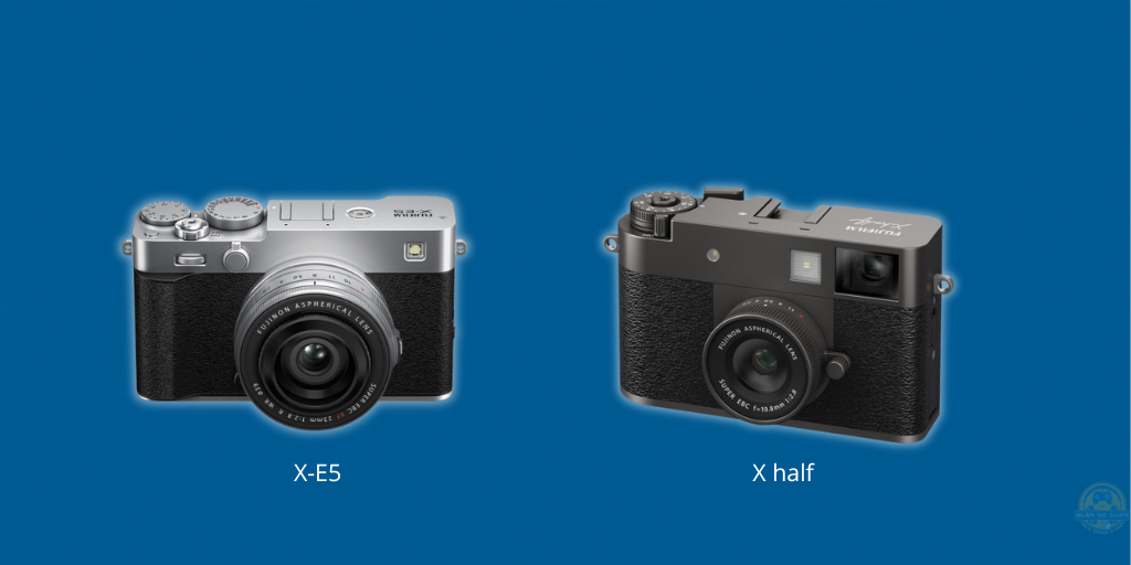Fujifilm lança X half e X-E5: câmeras compactas unem visual retrô, IA e inovação para criadores de conteúdo