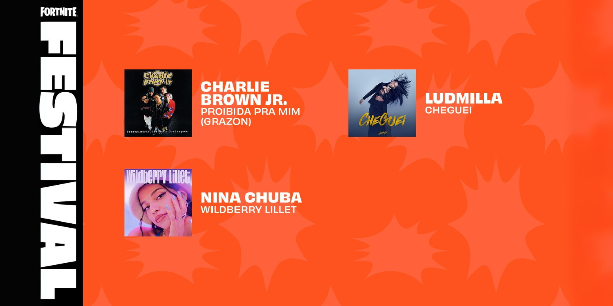 Ludmilla e Charlie Brown Jr. chegam ao Fortnite com faixas icônicas da música brasileira