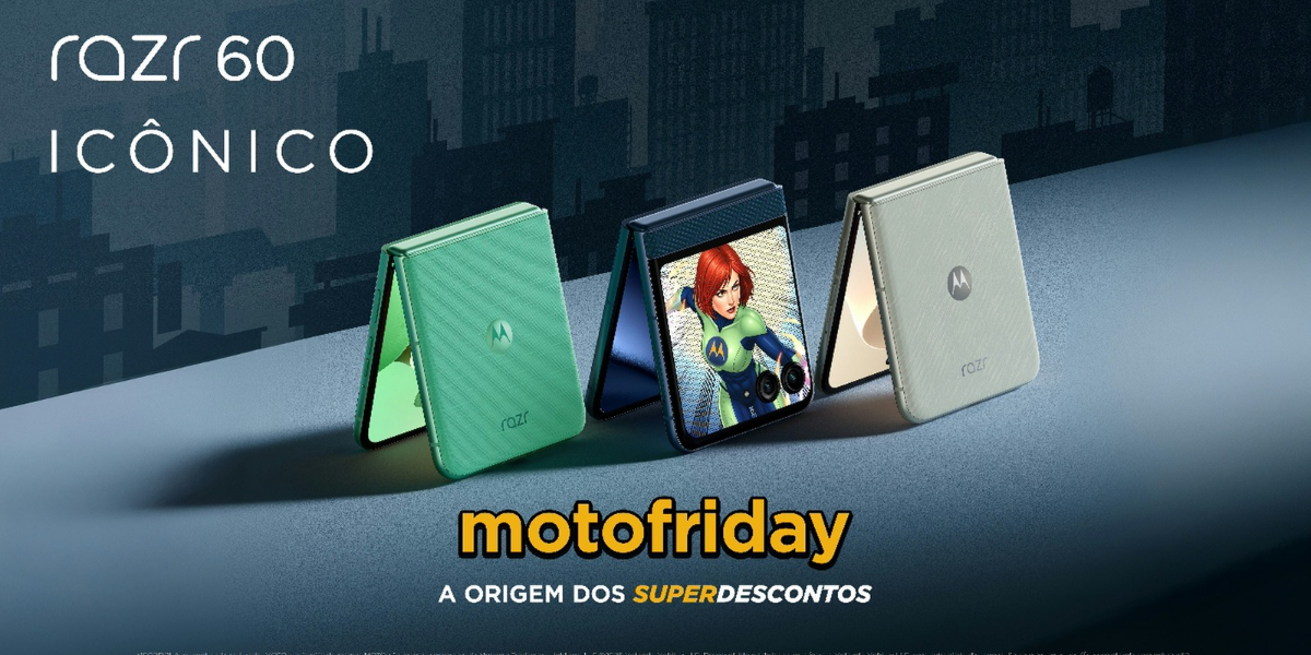 Moto Friday 2025: Motorola traz descontos de até 55% em smartphones e acessórios