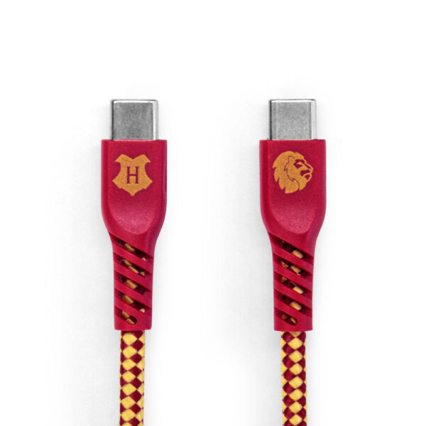Cabo USB-C para USB-C Vermelho | Grifinória Harry Potter
