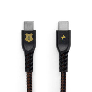 Cabo USB-C para USB-C Preto | Hogwarts Harry Potter