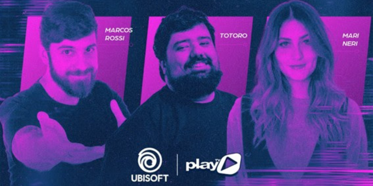 PlayTV e Ubisoft anunciam parceria inédita para exibição de conteúdos gamers na TV brasileira