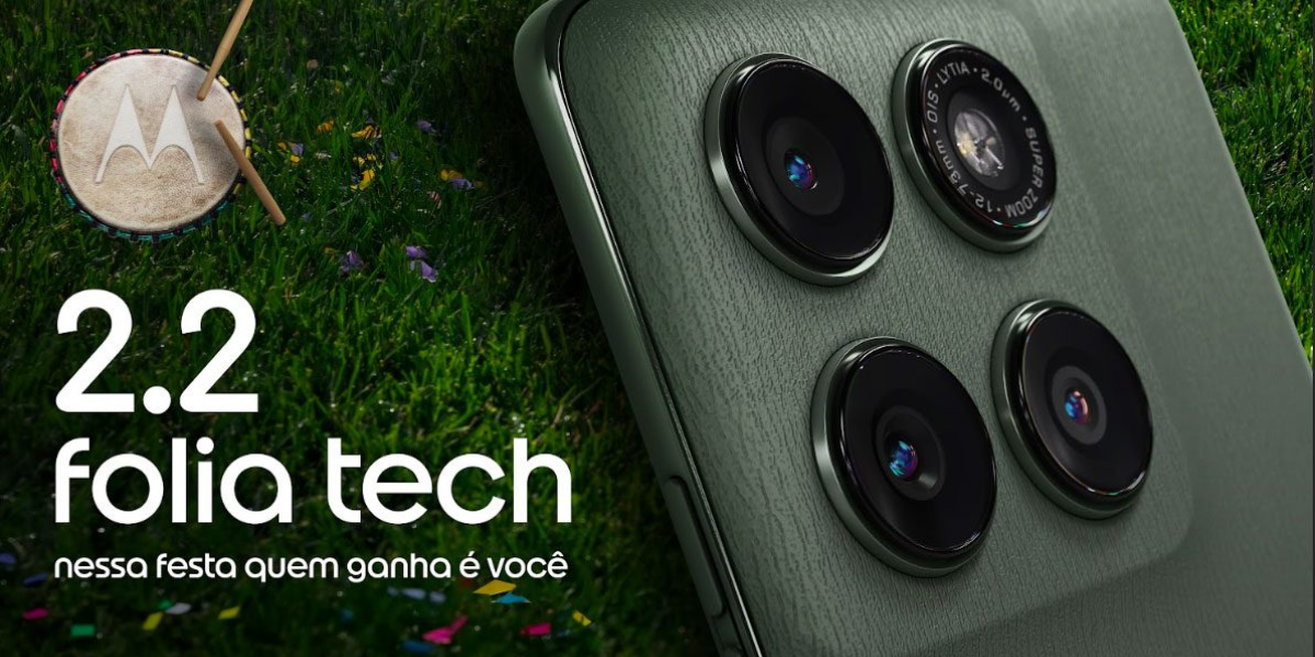Motorola lança campanha “2.2: folia tech” com ofertas em smartphones e acessórios para o Carnaval