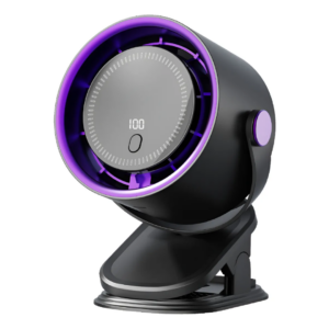 Ventilador Portátil 100 velocidades | Display e clipe 360º