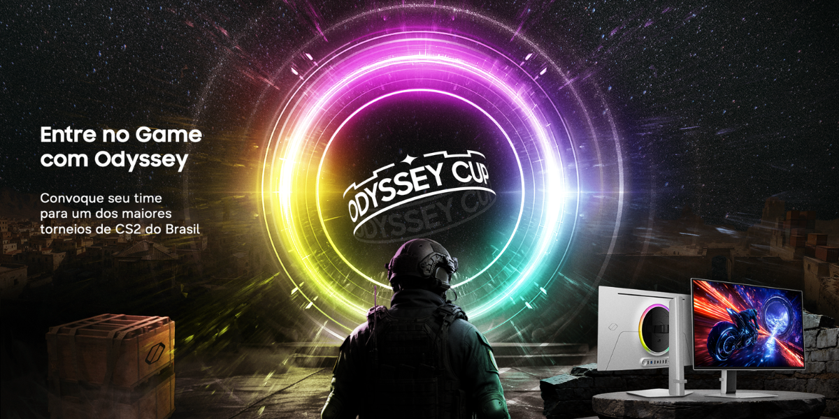 Samsung anuncia Odyssey Cup 2026: torneio de CS2 tem inscrições grátis e prêmios de R$ 110 mil