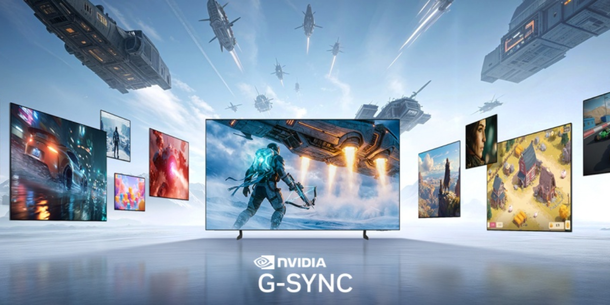 TVs e monitores OLED 2026 da Samsung ganham suporte ao NVIDIA G-SYNC