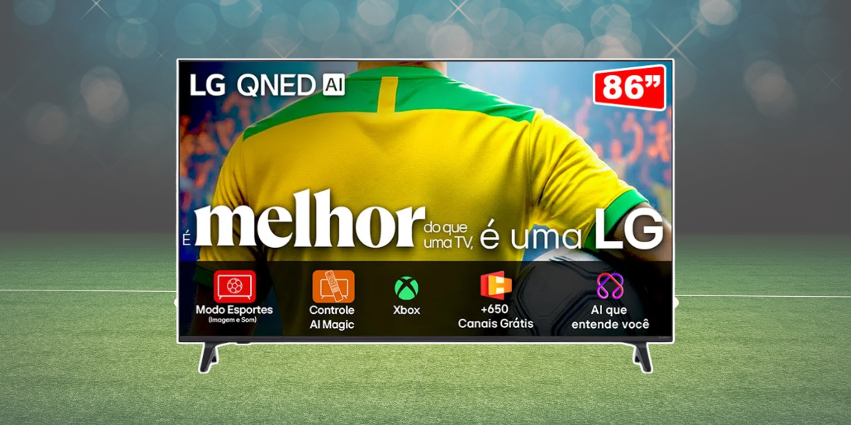 LG lança QNED73 e convoca a torcida para viver o futebol em 2026