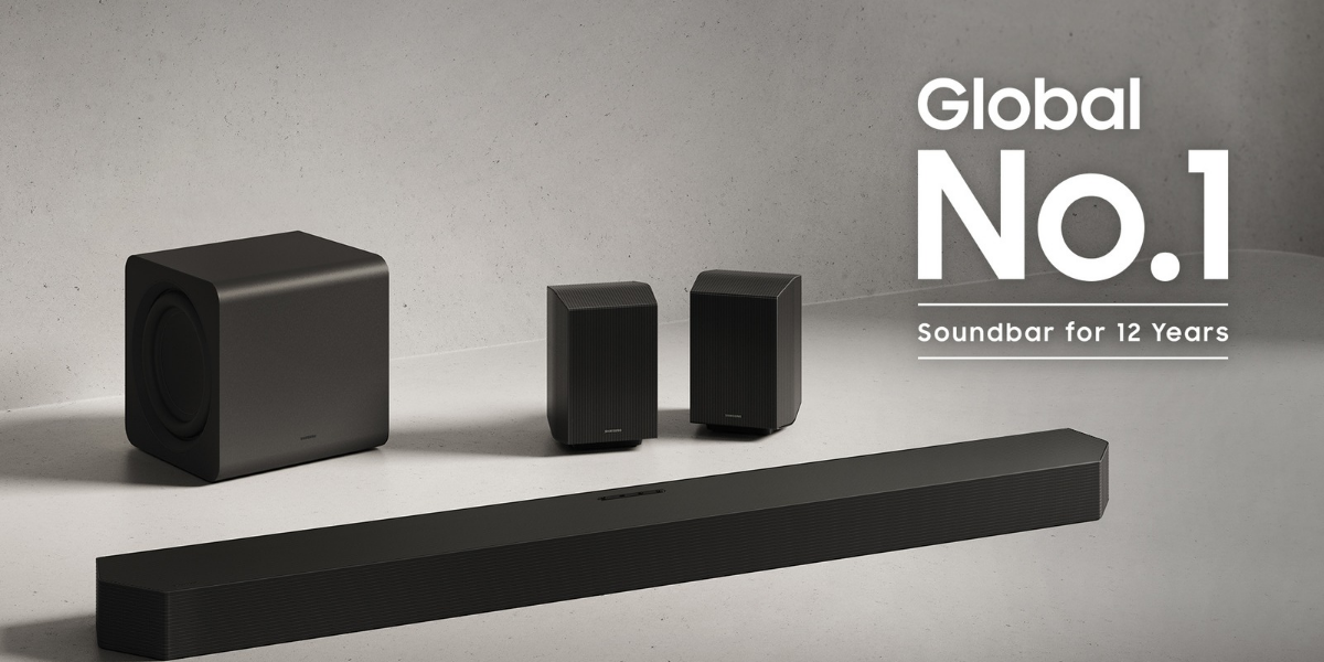 Samsung Electronics é nomeada como número 1 em vendas globais de soundbars pelo 12º ano consecutivo