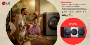 LG lança linha de lava e seca com maior capacidade e foco na rotina familiar