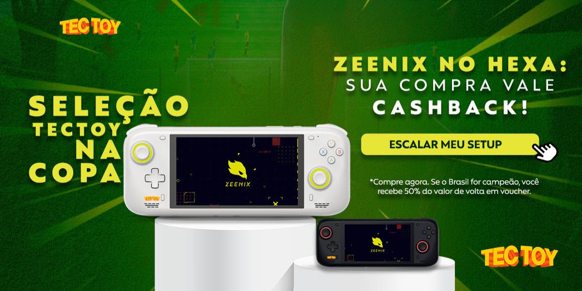 Promoção da TecToy pode render voucher de 50% para compradores do Zeenix se Brasil conquistar o Hexa