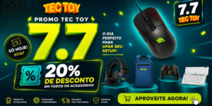 Tec Toy promove 7.7 com 20% de desconto em acessórios gamer da linha Zeenix