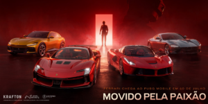 PUBG MOBILE lança parceria com Ferrari e Scuderia Ferrari HP