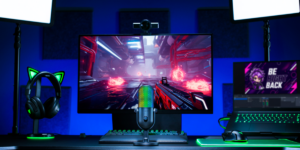 Razer anuncia microfone Seiren V3 Chroma com DSP de 32 bits e processamento por IA