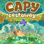 Capy Castaway, o cozy game de capivaras, já está disponível no Steam