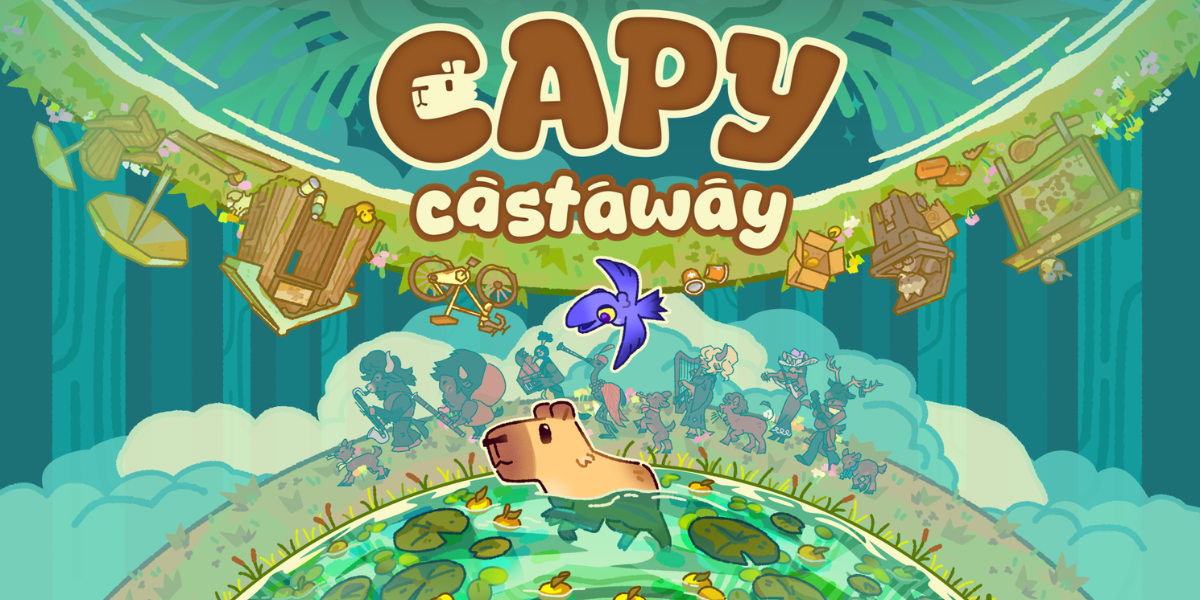 Capy Castaway, o cozy game de capivaras, já está disponível no Steam