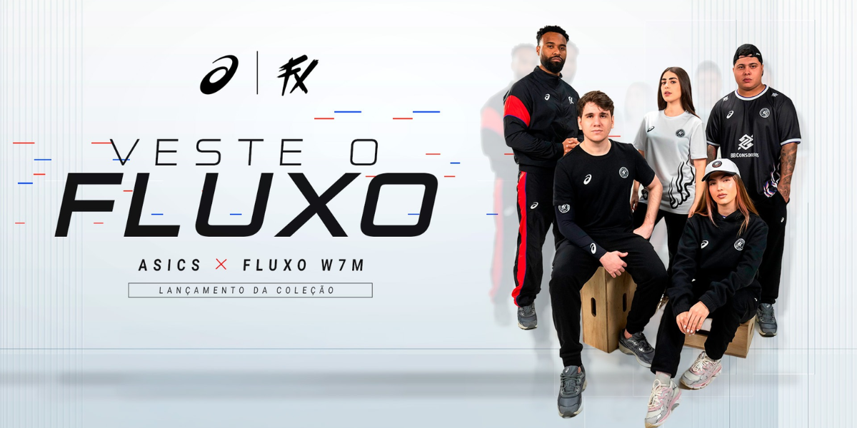 ASICS e Fluxo W7M lançam coleção inédita que une performance, esports e lifestyle