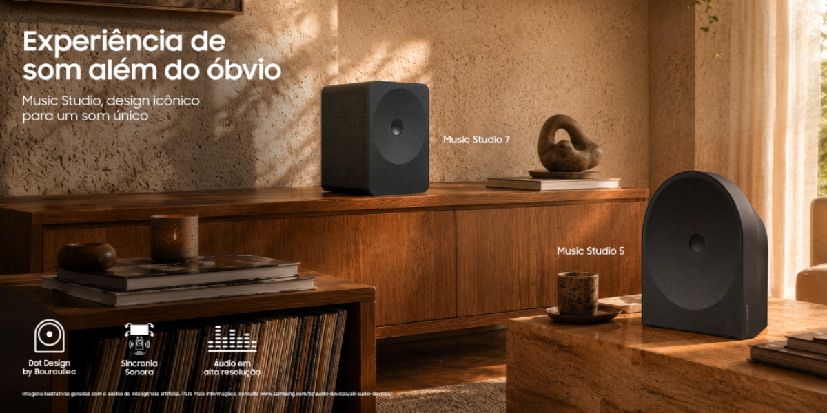Cinco perguntas que fazem a diferença na hora de escolher uma Music Studio, da Samsung