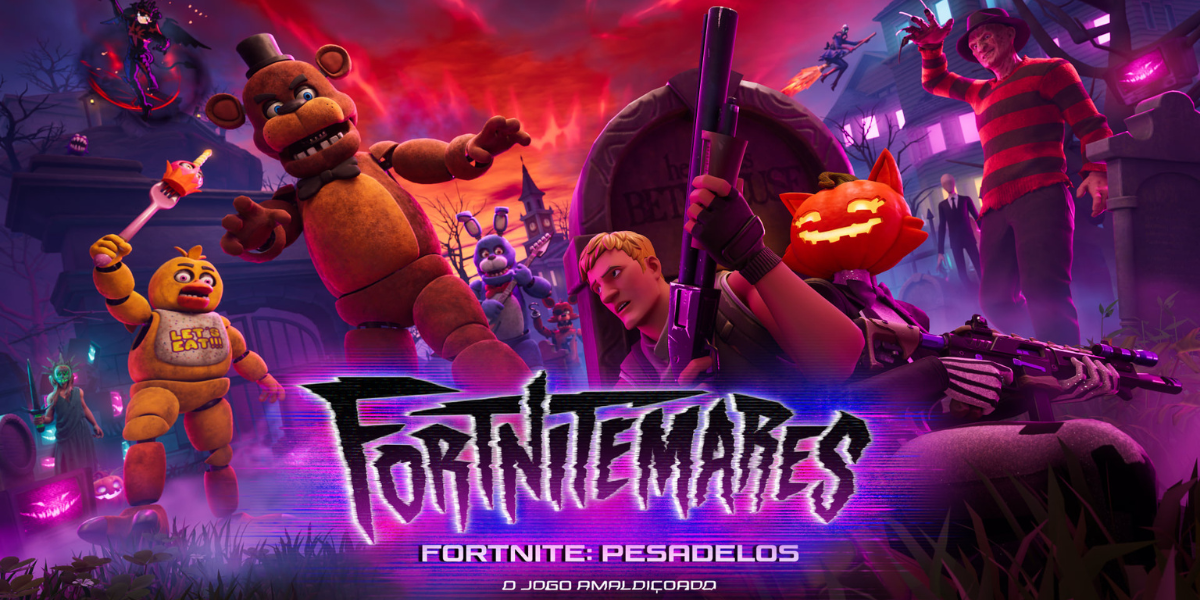 Fortnitemares 2026 leva Five Nights at Freddy’s e outros conteúdos de terror ao Fortnite