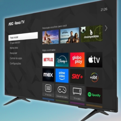 AOC lança TVs Roku de 50 e 55 polegadas com 4K e HDR10