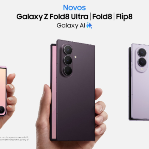Samsung amplia linha de dobráveis com Galaxy Z Fold8 Ultra, Fold8 e Flip8