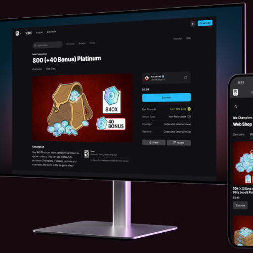 Epic Games lança Lojas Virtuais para PC e dispositivos móveis