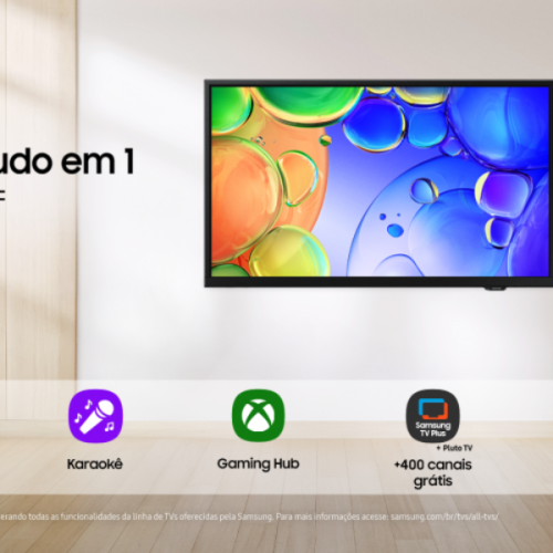 Nova Smart TV QLED Q5F da Samsung une inovação e praticidade com o conceito Tudo em 1