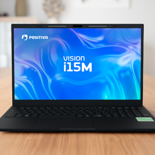 Positivo lança notebook Vision i15M com Minitela interativa e assistente de IA embarcada