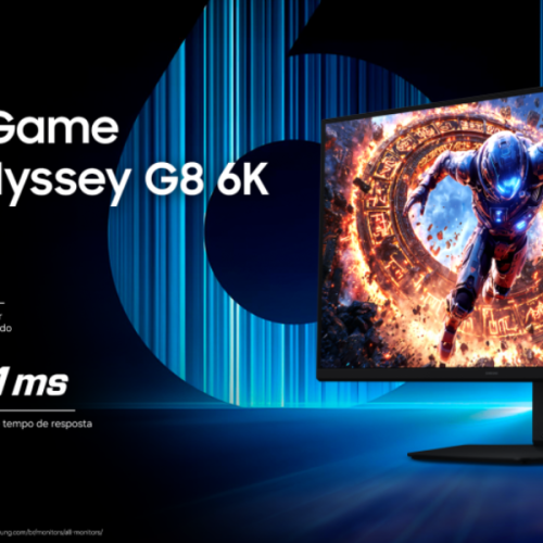 Samsung amplia portfólio gamer com monitores Odyssey G8 6K e Odyssey OLED G8
