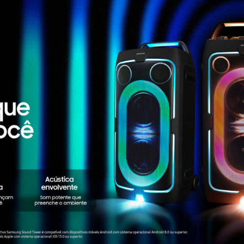 Sound Towers da Samsung são opção de som potente para o Carnaval