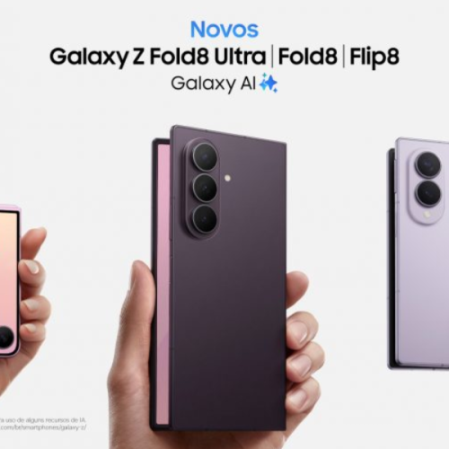 Samsung lança Galaxy Z Fold8, Fold8 Ultra e Flip8 no Brasil