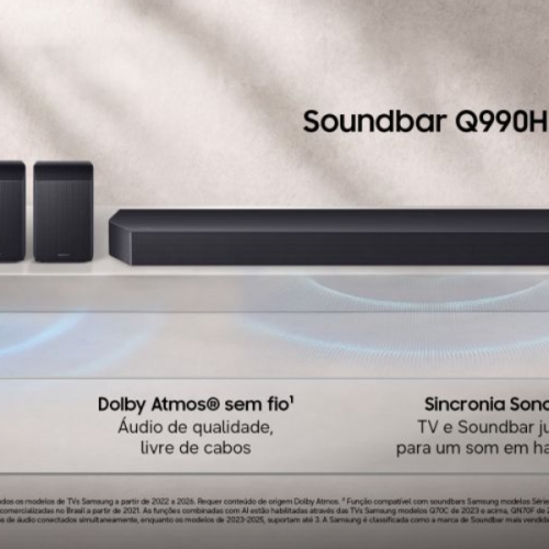 Como entender o número de canais de uma soundbar Samsung?