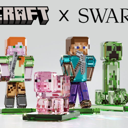 Minecraft e Swarovski lançam coleção de cristais com personagens icônicos do game