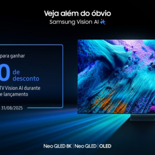 Samsung dá início ao Pré-registro das novas TVs Vision AI de 2025 com desconto exclusivo de lançamento