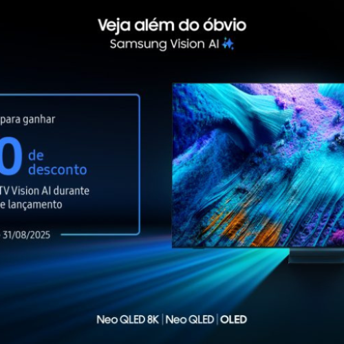 Últimos dias: aproveite o Pré-registro das novas TVs Samsung Vision AI de 2025 com desconto exclusivo